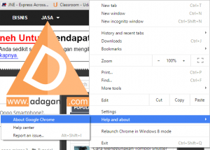 Cara Update Terbaru Google Chrome