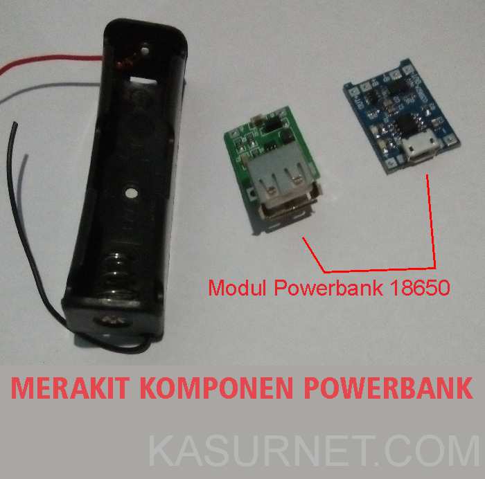 Merakit Komponen Powerbank by Kasurnet