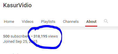 Channel Youtube Harus Memiliki Minimal 10.000 Viewer